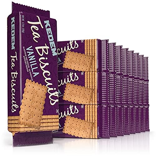 Kedem Tea Biscuits Vanilla 24-pack, ideal for tea time