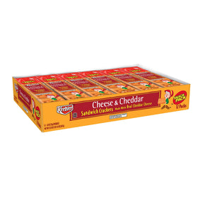 Keebler Cheese and Cheddar Sandwich Crackers snack-pack image, convenient lunch option.