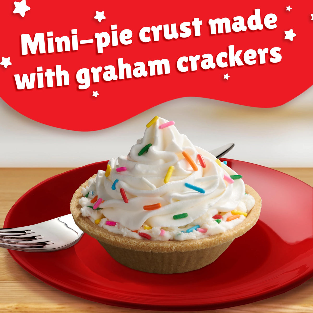 Close-up of Keebler Ready Crust mini graham crusts with crisp texture