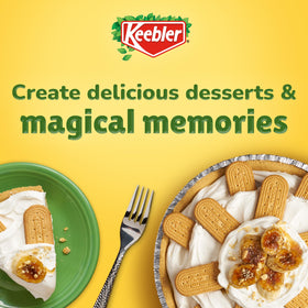 No-bake pie base using Keebler Ready Crust, creamy fillings set well.