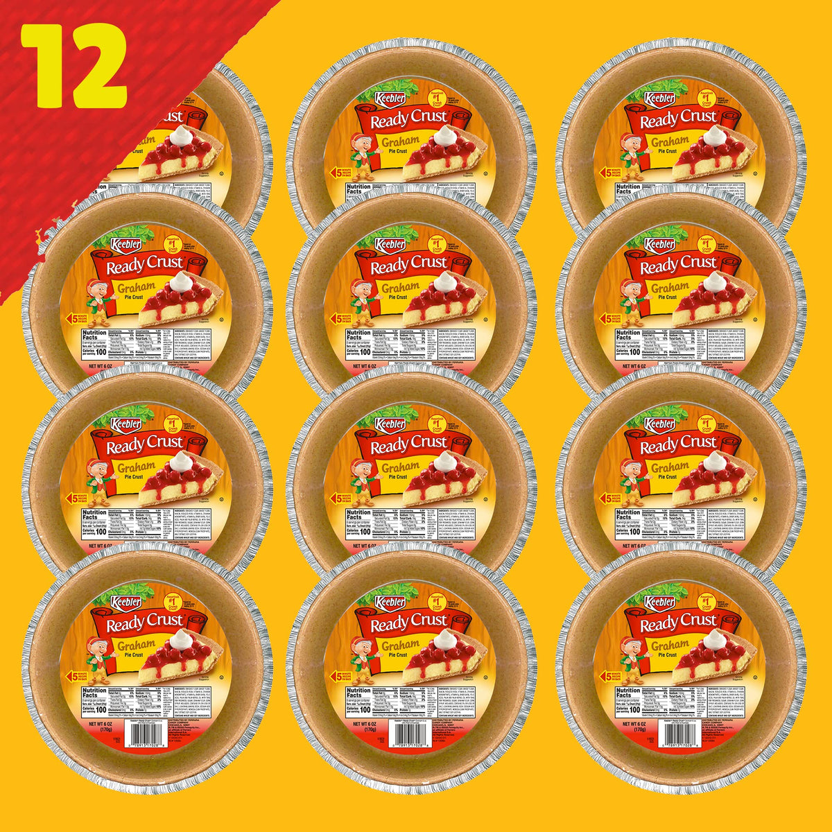 Keebler Ready Crust in tin packaging, convenient for quick baking and gifting