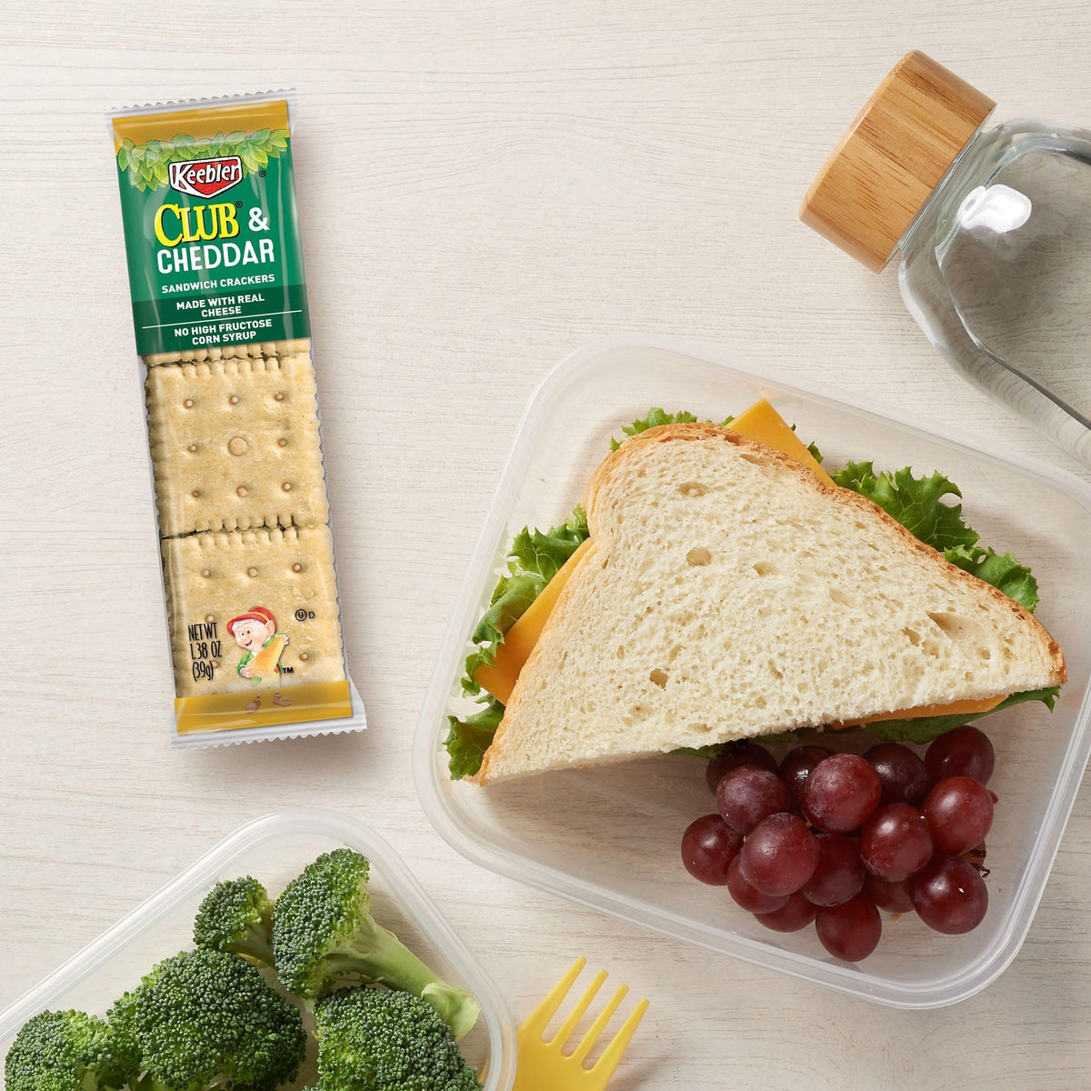 Keebler Club Cheddar crackers ideal for lunchboxes and quick breaks