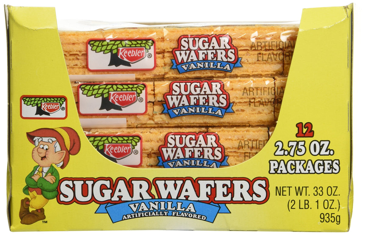 Keebler Sugar Wafer Vanilla served on a plate for quick indulgence