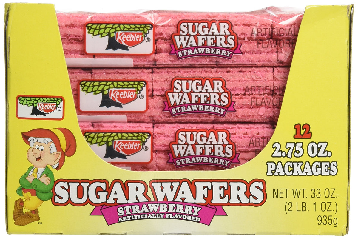 Keebler Strawberry Sugar Wafers served as a quick after-school treat.