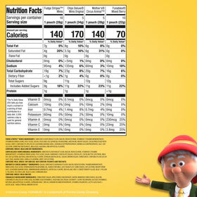 Keebler Variety Treats Pack back view, showing compact packaging for home or travel.