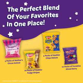 Keebler Variety Treats Pack on a plate, ready to share with friends or family.