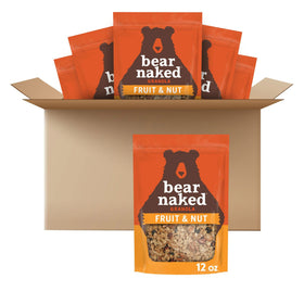 Bear Naked Fruit and Nut Medley granola in a resealable bag for on-the-go snacking.