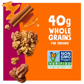 Bear Naked Maple Pecan granola praline pecans highlight crunchy texture.
