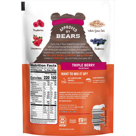 Bear Naked Triple Berry Crunch granola with spoon—ready to snack.