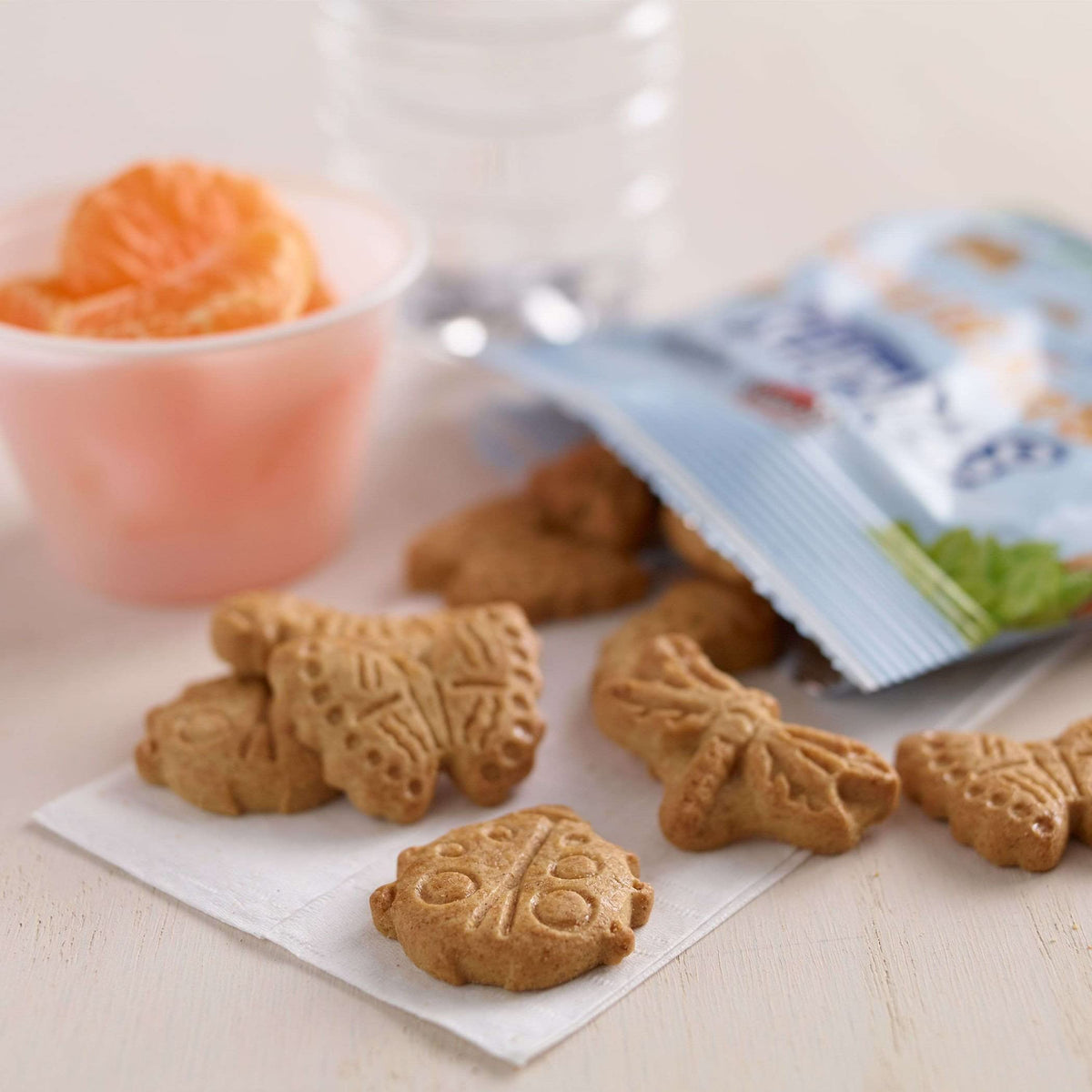Kellogg's Cinnamon Graham Crackers Bug Bites on-the-go shot, easy to stash.