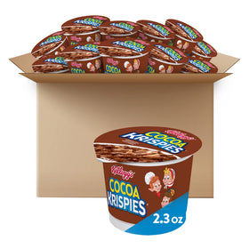 Kellogg's Cocoa Krispies Cups on-the-go breakfast ready-to-eat.