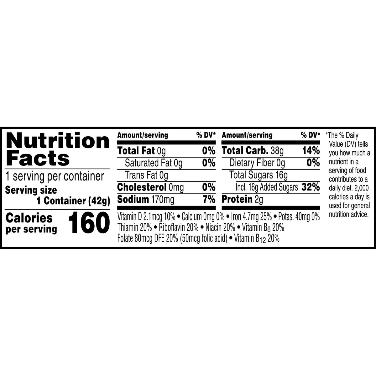 Kellogg's Corn Pops Cups strives to deliver essential vitamins and minerals daily.
