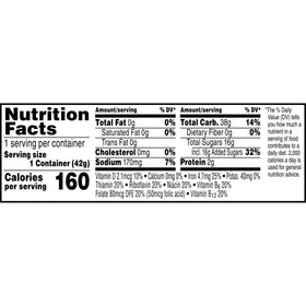 Kellogg's Corn Pops Cups strives to deliver essential vitamins and minerals daily.