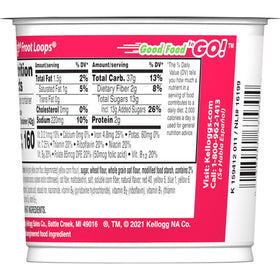 Froot Loops cups deliver a crisp, fruity bite straight from the cup.
