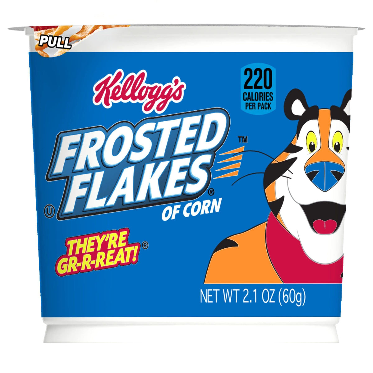 Kellogg's Frosted Flakes cereal in bowl shows classic crunch and sweetness