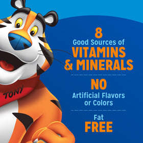 Kellogg's Frosted Flakes cups with milk for a ready-to-eat meal