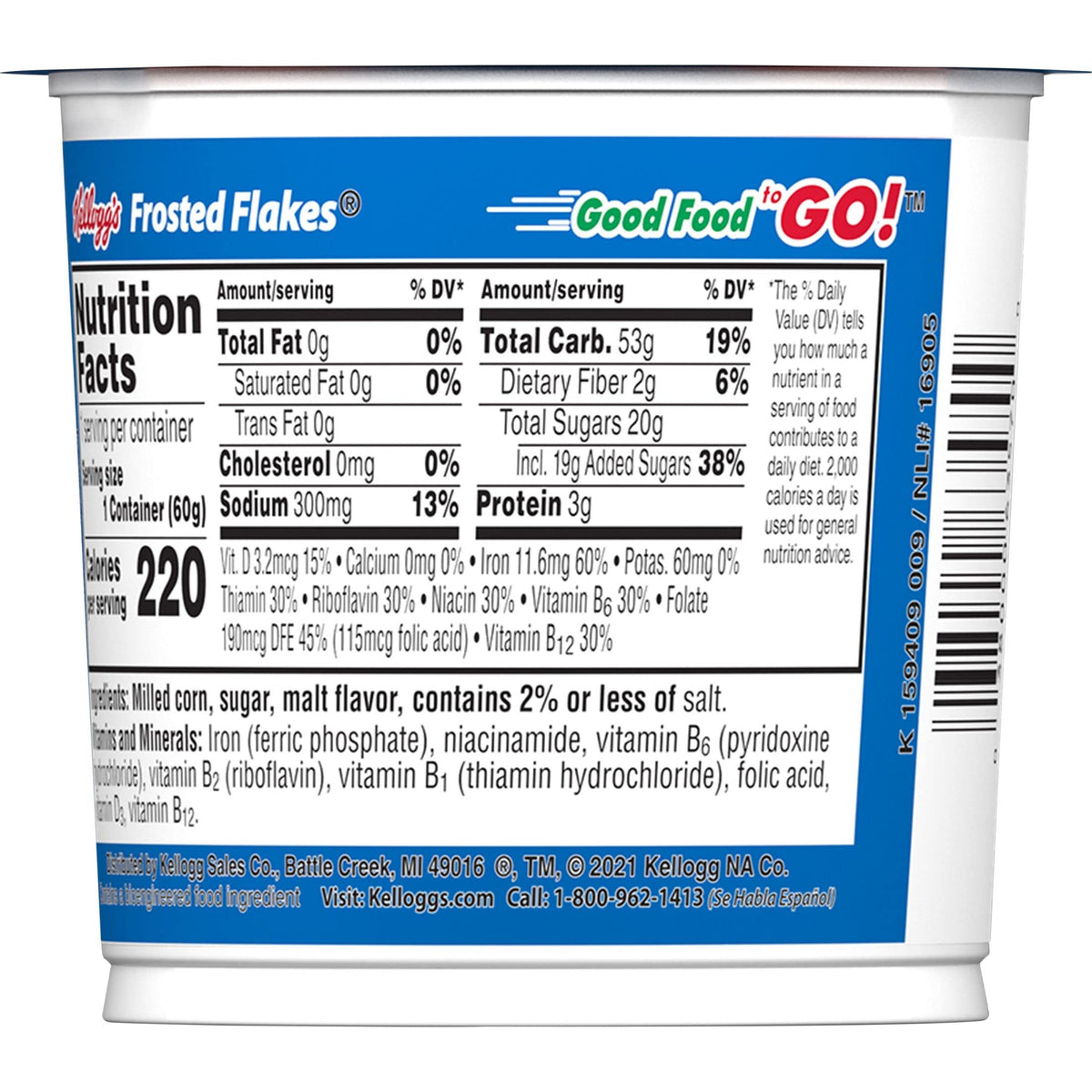 Kellogg's Frosted Flakes pouring cereal captures breakfast moment