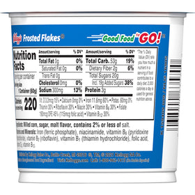 Kellogg's Frosted Flakes pouring cereal captures breakfast moment