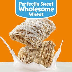 Kellogg's Frosted Mini-Wheats bite-sized biscuits with toast layers.