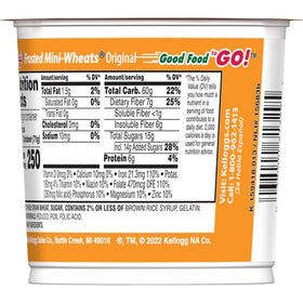 Kellogg's Frosted Mini-Wheats fiber-rich breakfast choice.