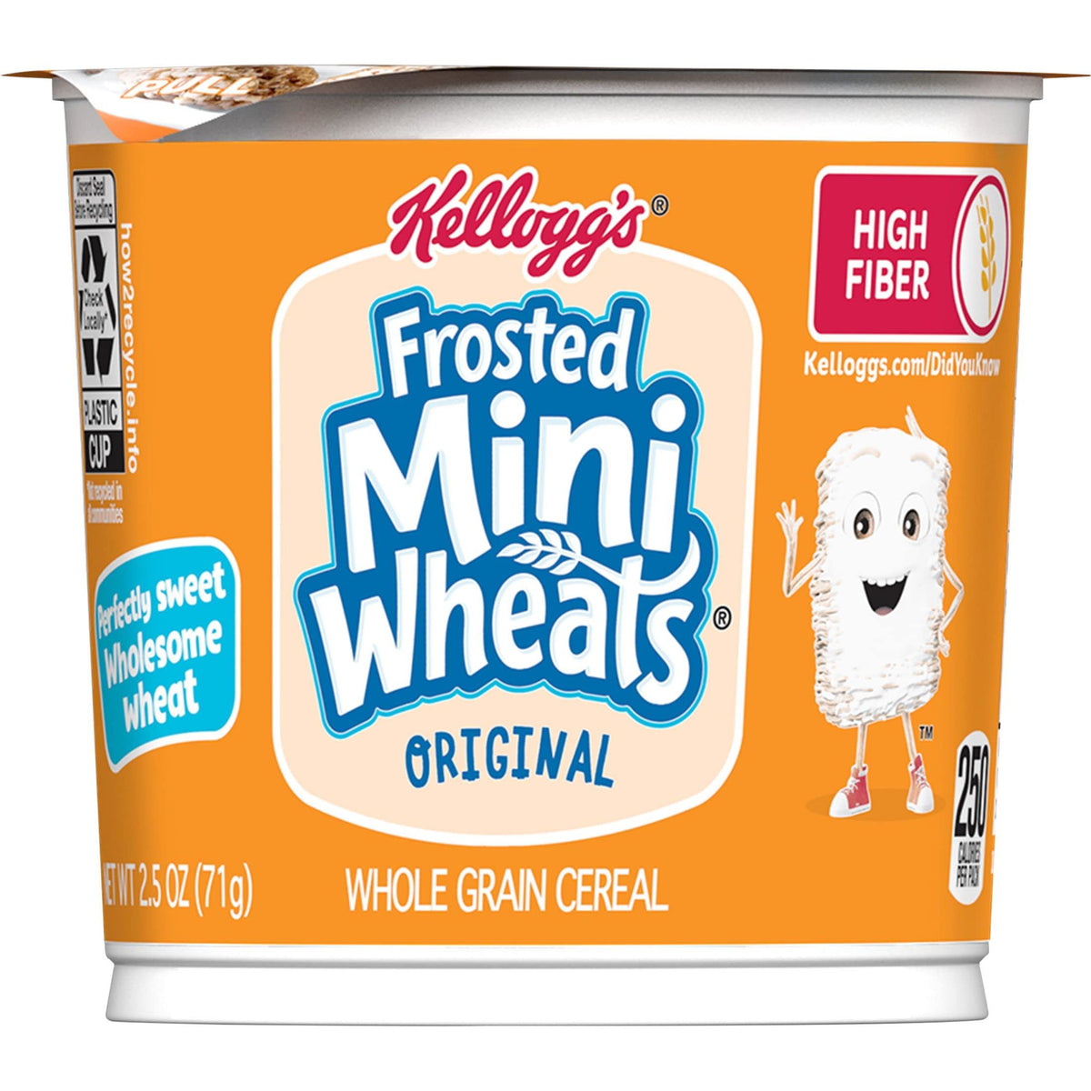 Kellogg's Frosted Mini-Wheats as a kid-friendly snack option.