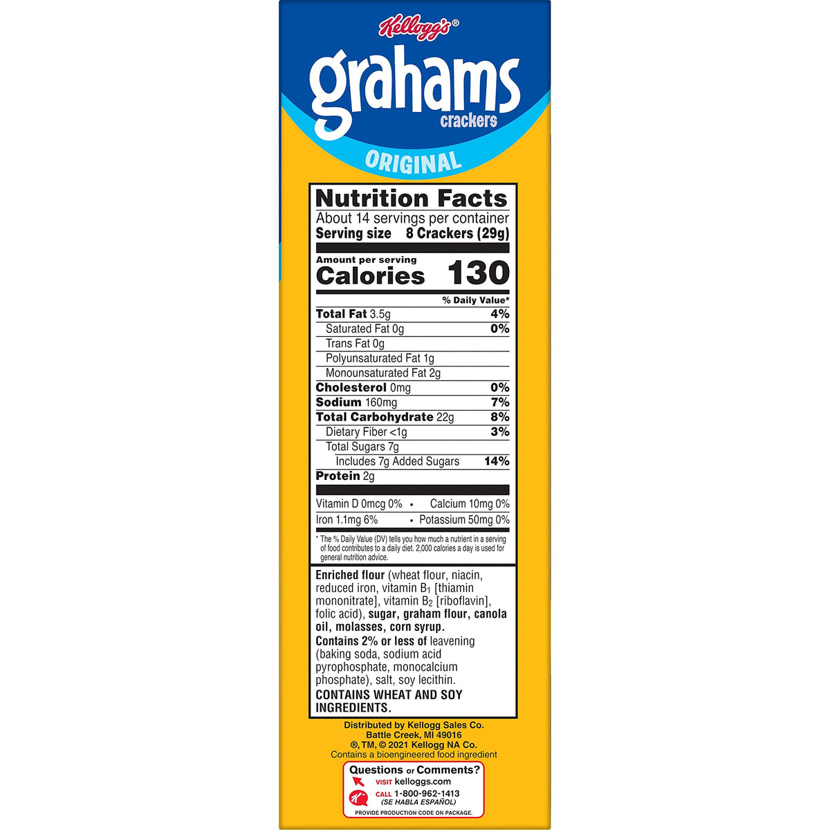 Kellogg's Grahams crackers in lunchbox for on-the-go snacking.
