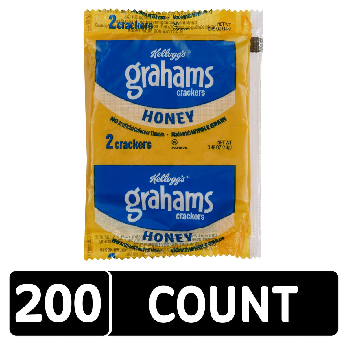 Kellogg's Honey Grahams Crackers 30 sleeves ready for bulk shelving