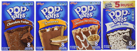 Kellogg's Pop-Tarts Frosted Variety Pack display box, ideal for quick grab-and-go breakfasts.