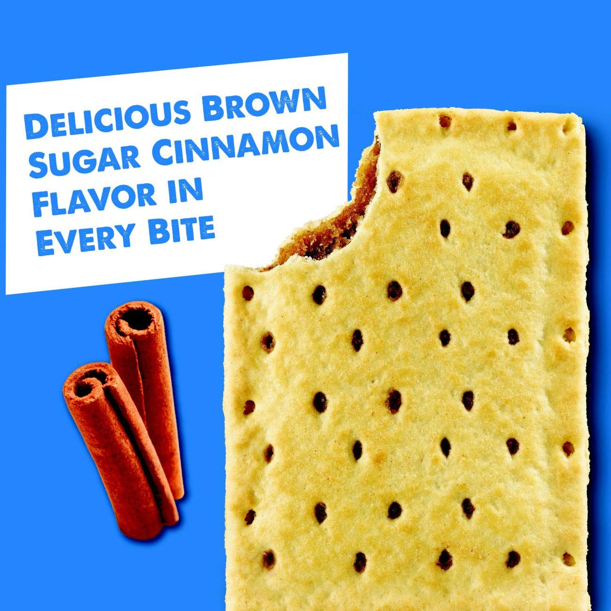 Open-box display of unfrosted pastries highlighting the cinnamon flavor