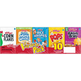 Kellogg's Raisin Bran bowl ready with fruit and milk