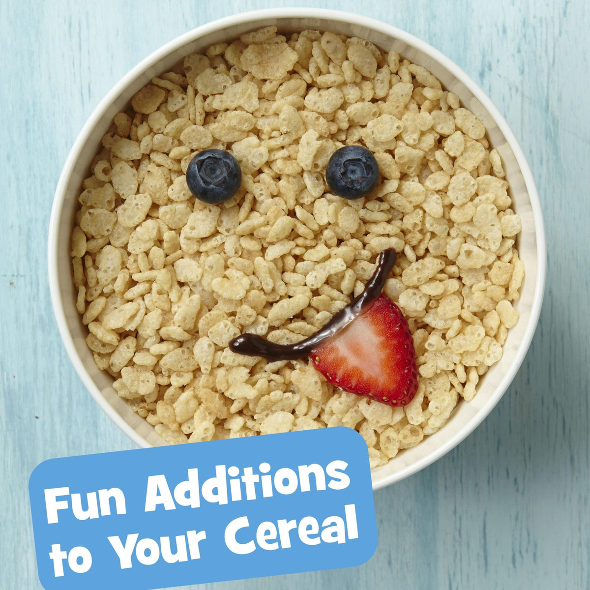 Kellogg's Rice Krispies cups served as a desk-side snack with a spoon