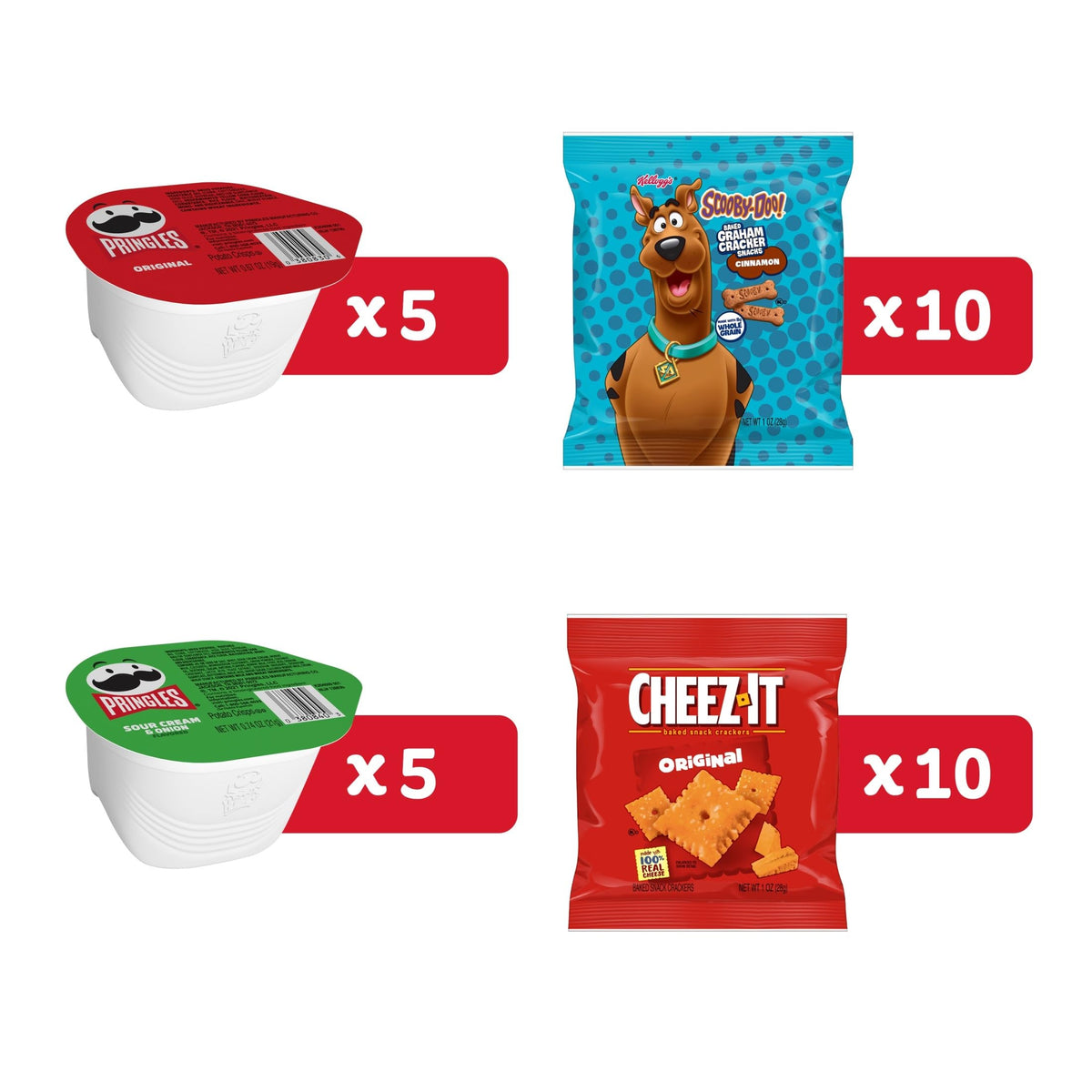 Kellogg's SCOOBY-DOO Cinnamon graham sticks for snack time, kid-friendly