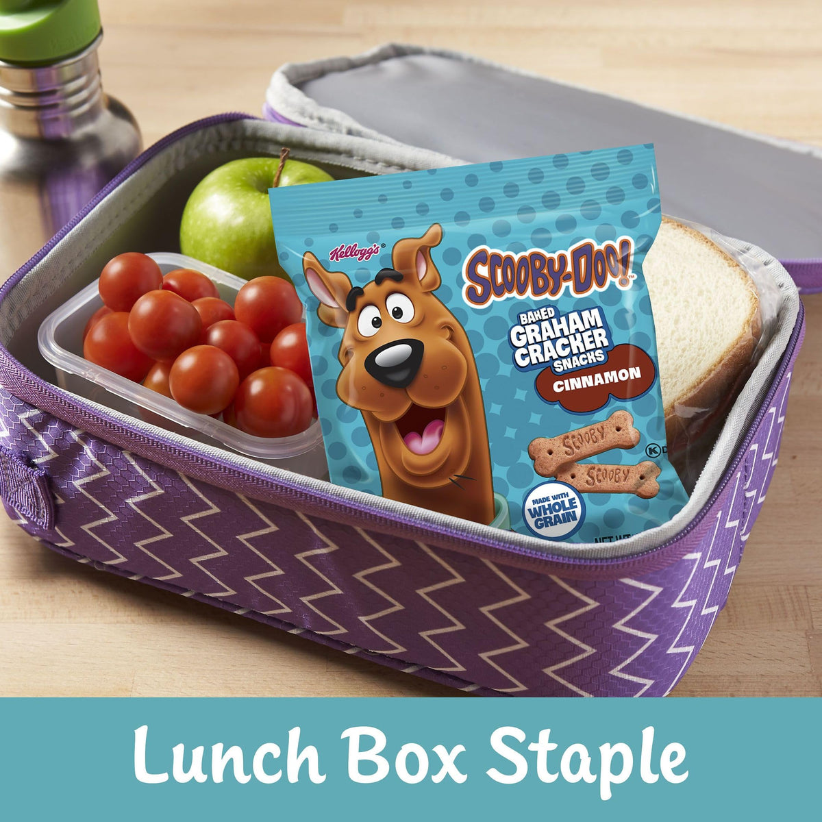 40-pouch case helps keep snacks fresh for school and travel.