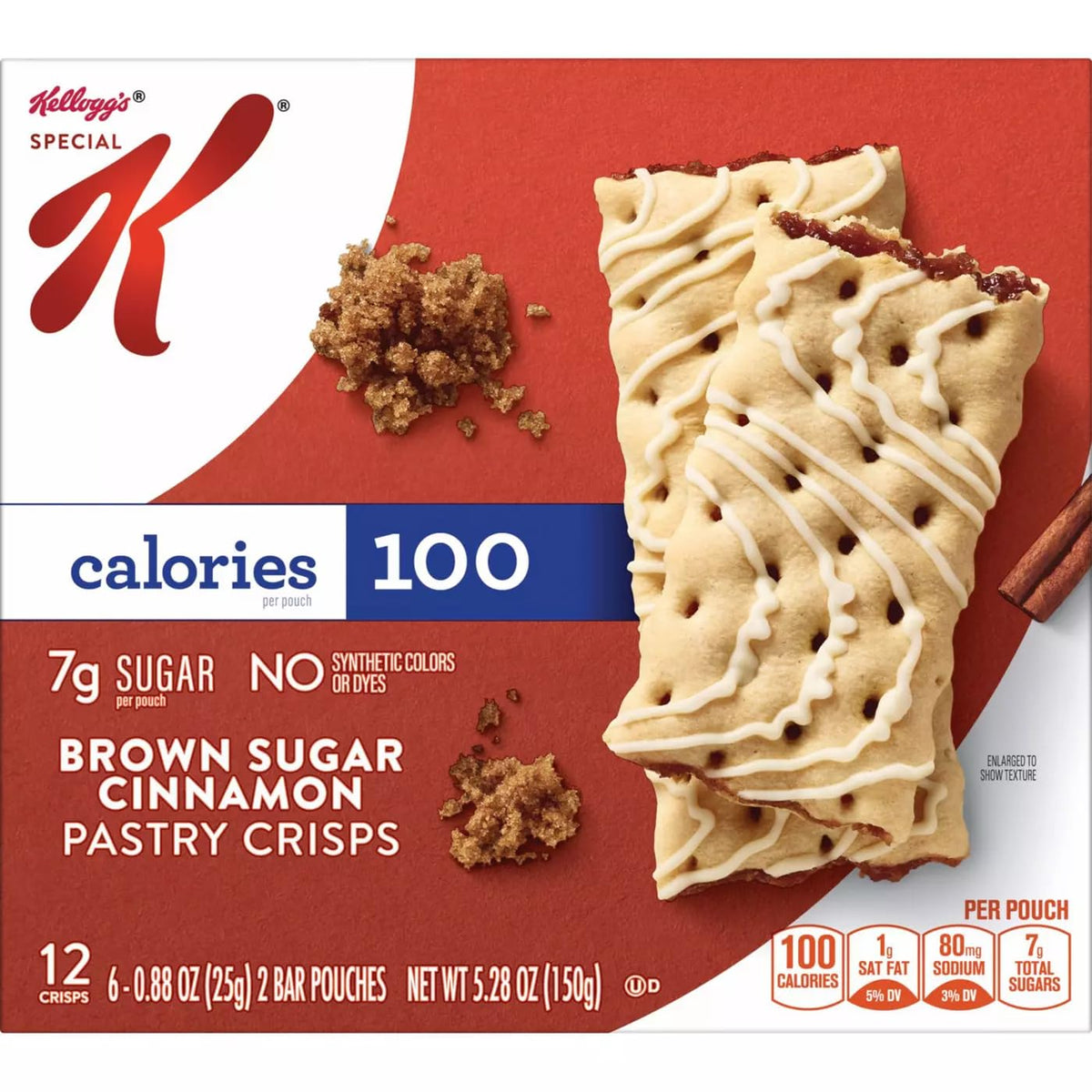 Kellogg's Special K pastry crisps display pack—great for quick bites.