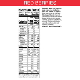 Kellogg's Special K Red Berries dry cereal flakes close-up