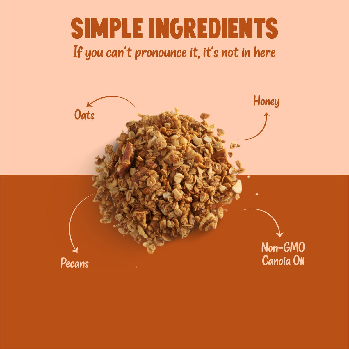 Kelly's Four Plus Granola pack-shot highlights convenient, low-sugar snacking