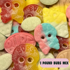 Kenai Kitchen BUBS Swedish Candy sour skulls provide playful tart treats.