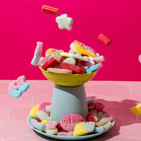 Kenai Kitchen Bubs Swedish Candy Mix raspberry shots close-up — chewy and tart moments.