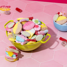 Kenai Kitchen Bubs Swedish Candy Mix tutti frutti close-up — colorful crowd-pleasing candy.