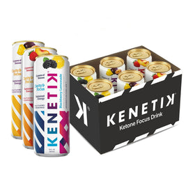 Kenetik caffeine-free focus drink can close-up for on-the-go mental clarity