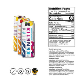 Kenetik vegan and gluten-free badge on packaging