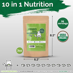 Kenko Matcha smoothie in glass demonstrates bright flavor and versatility.