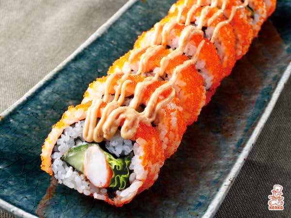 Kenko Spicy Japanese Mayo on sushi topping for a crave-worthy bite