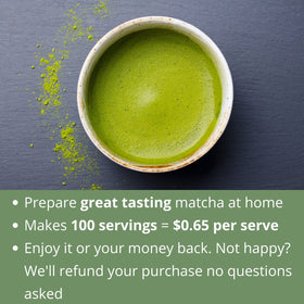 Kenko Tea Matcha latte setup inviting a comforting beverage ritual.