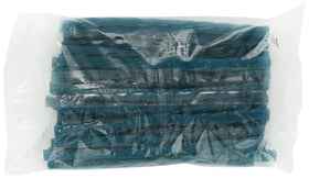 Kennys Licorice Twists Blue Raspberry closeup, 7inch twist, convenient on-the-go treat.