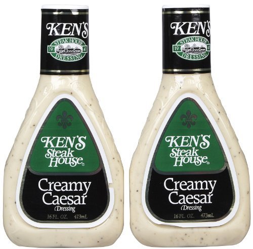 Ken's Creamy Ceasar Dressing bottle for salads and dips.