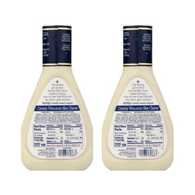 Blue Cheese Dressing poured over a salad bowl to boost flavor