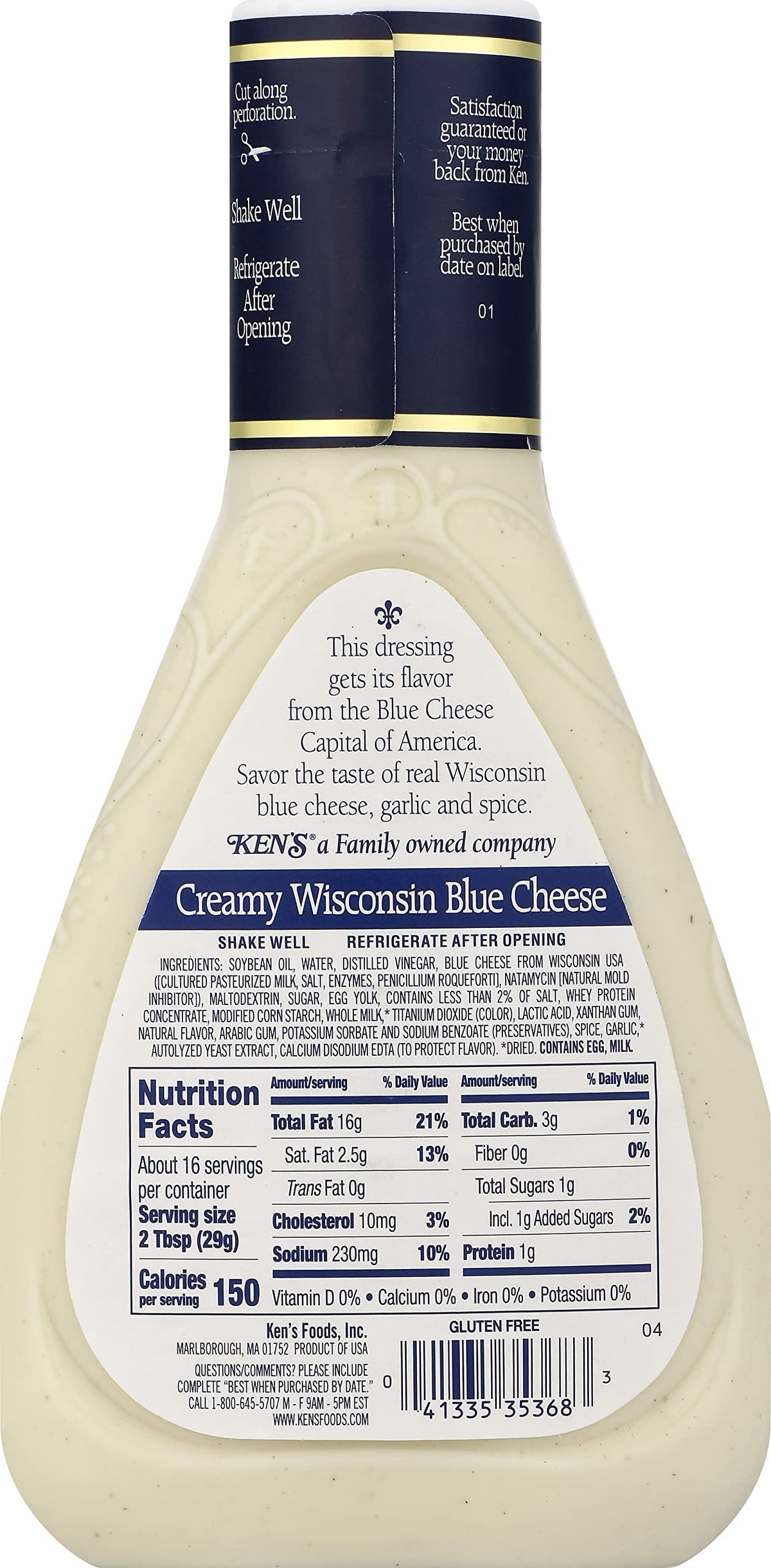 Blue Cheese Dressing on spicy wings to add depth and moisture