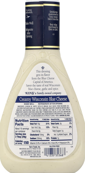 Blue Cheese Dressing on spicy wings to add depth and moisture