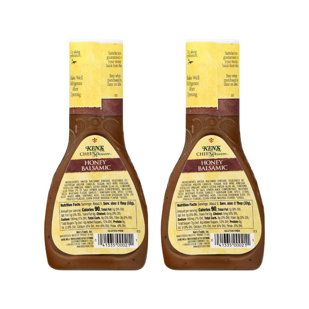 Ken's Chef's Reserve Honey Balsamic Dressing bottle elevating savory sandwiches.